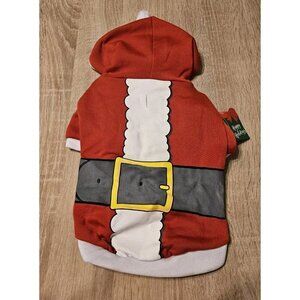 NEW, HOLIDAY CHRISTMAS PET HOODIE , SIZE M Dog Clothing Apparel 13-15"